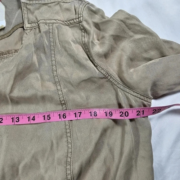 Anthropologie Hei Hei Morgan Open Front Draped Utility Jacket Size‎ Small - Picture 13 of 14